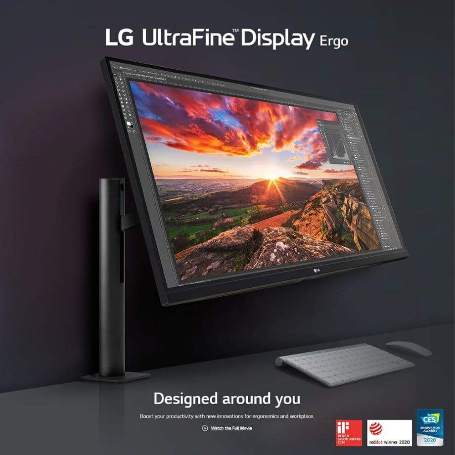 จอภาพ QHD ขนาด 32" ที่ออกแบบตามหลักสรีรศาสตร์